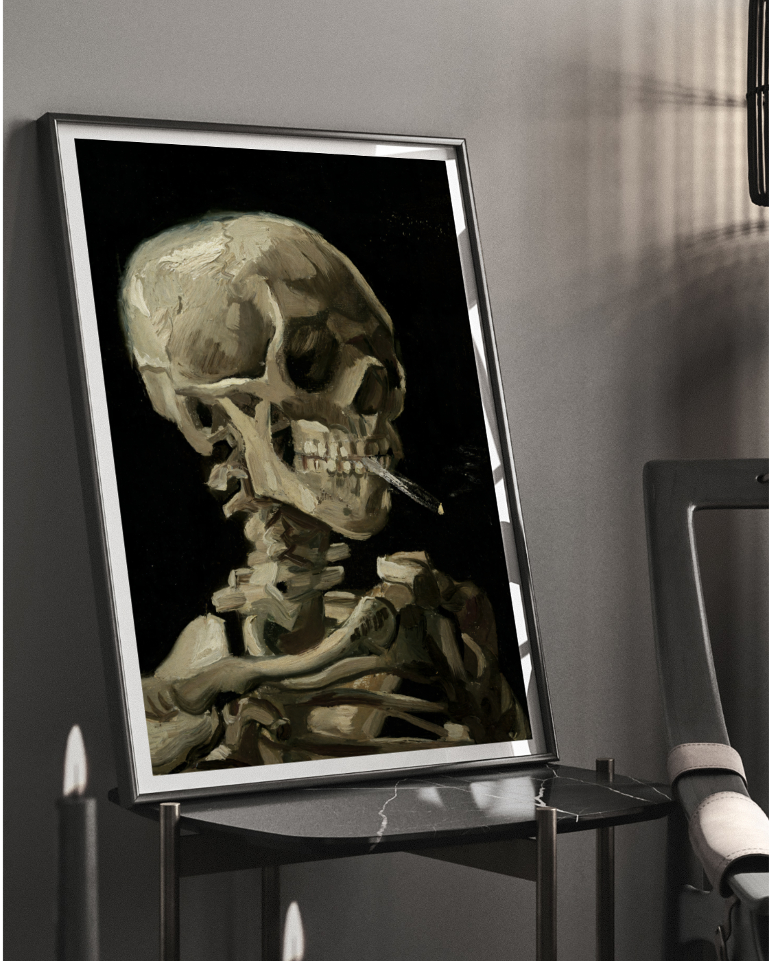 Head of a Skeleton with a Burning Cigarette @2x_3 Head of a Skeleton with a Burning Cigarette