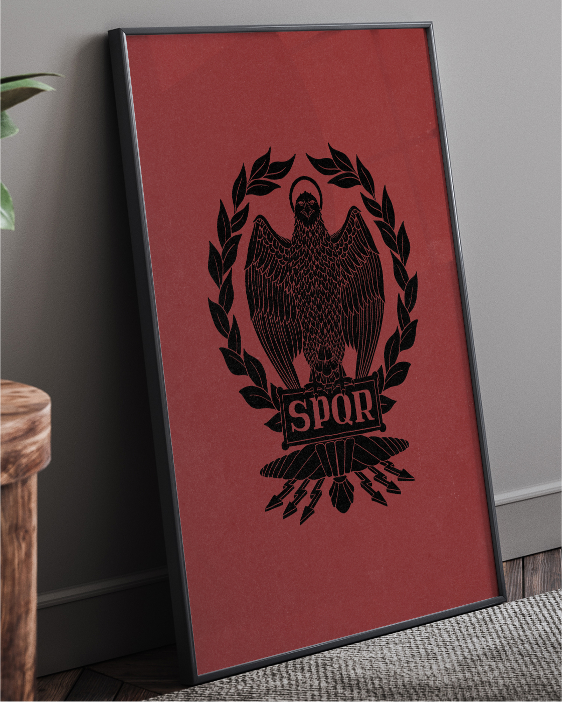SPQR Standard red Poster Print 2 SPQR Standard red Poster Print 2