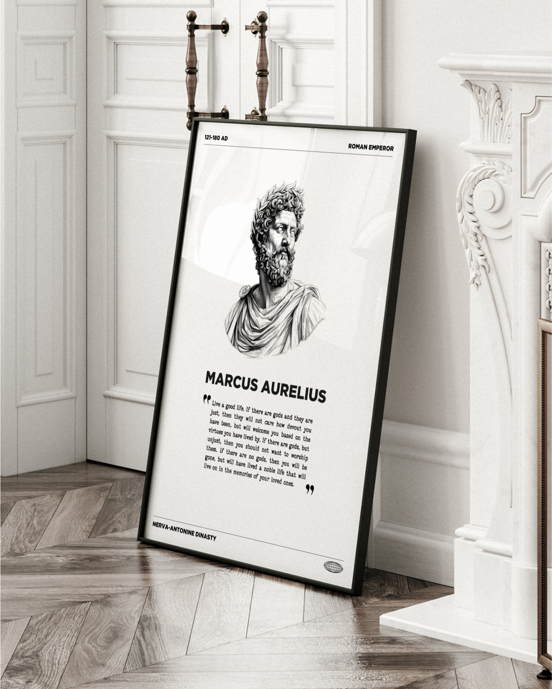 Marcus Aurelius - Live a Good Life Quote poster Print 5 Marcus Aurelius Live a Good Life Quote poster Print 5