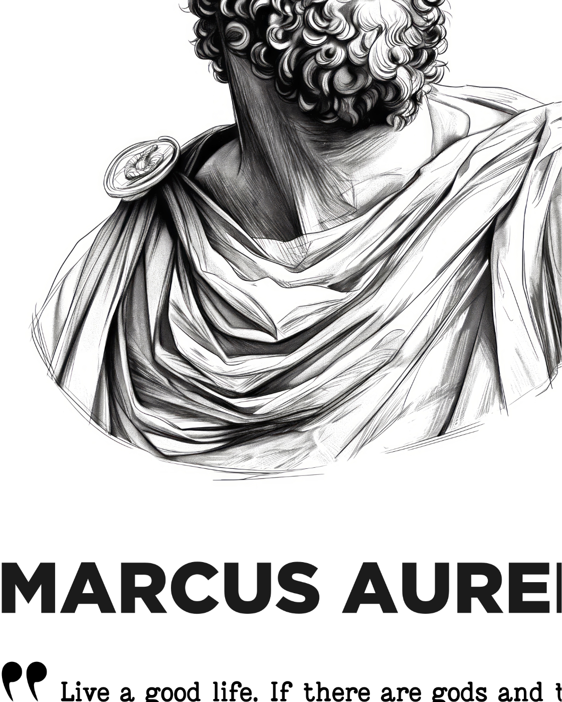 Marcus Aurelius - Live a Good Life Quote poster Print Detail Marcus Aurelius Live a Good Life Quote poster Print Detail
