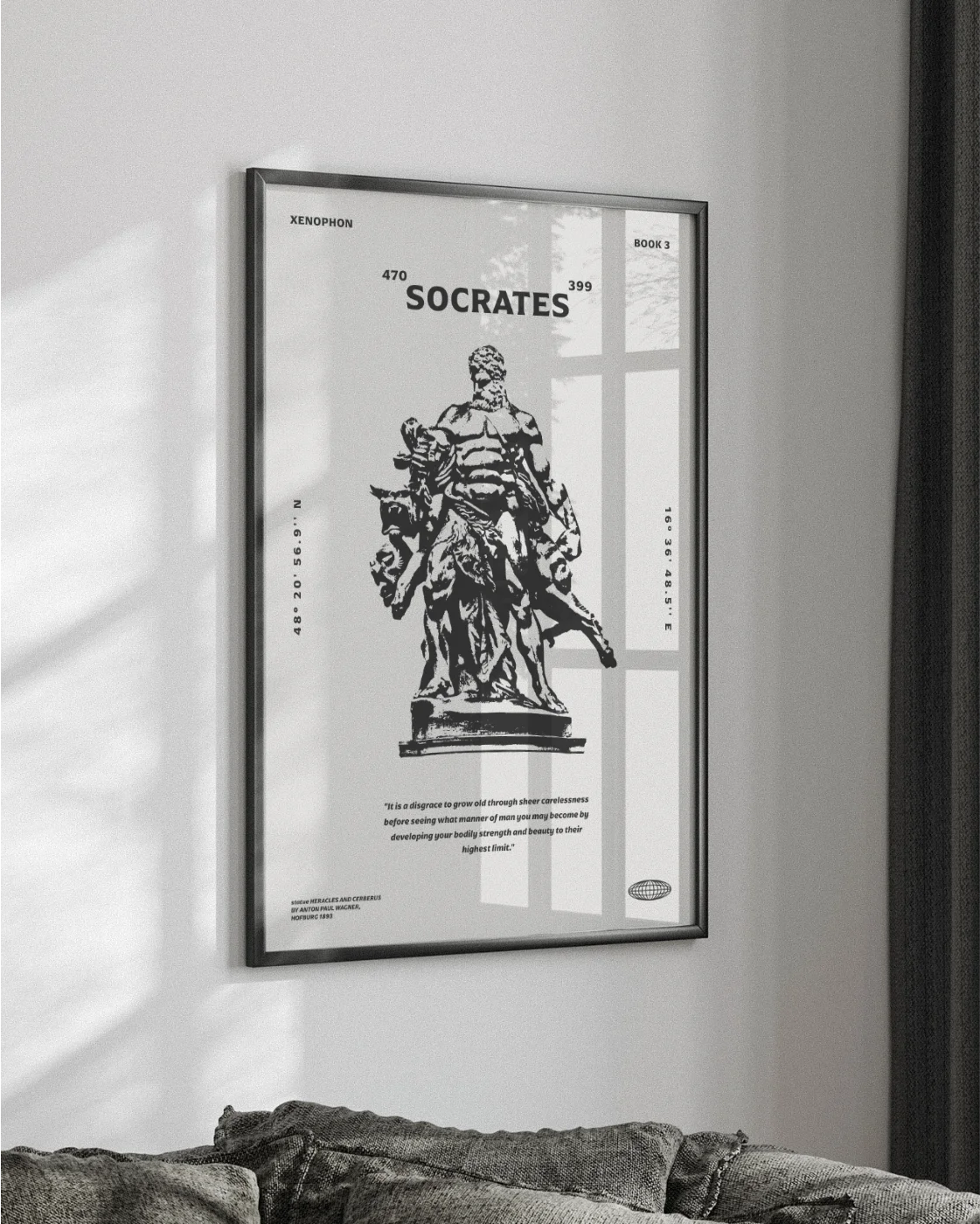 Socrates Strength Body Quote Poster Print 1 Socrates Strength Body Quote Poster Print 1