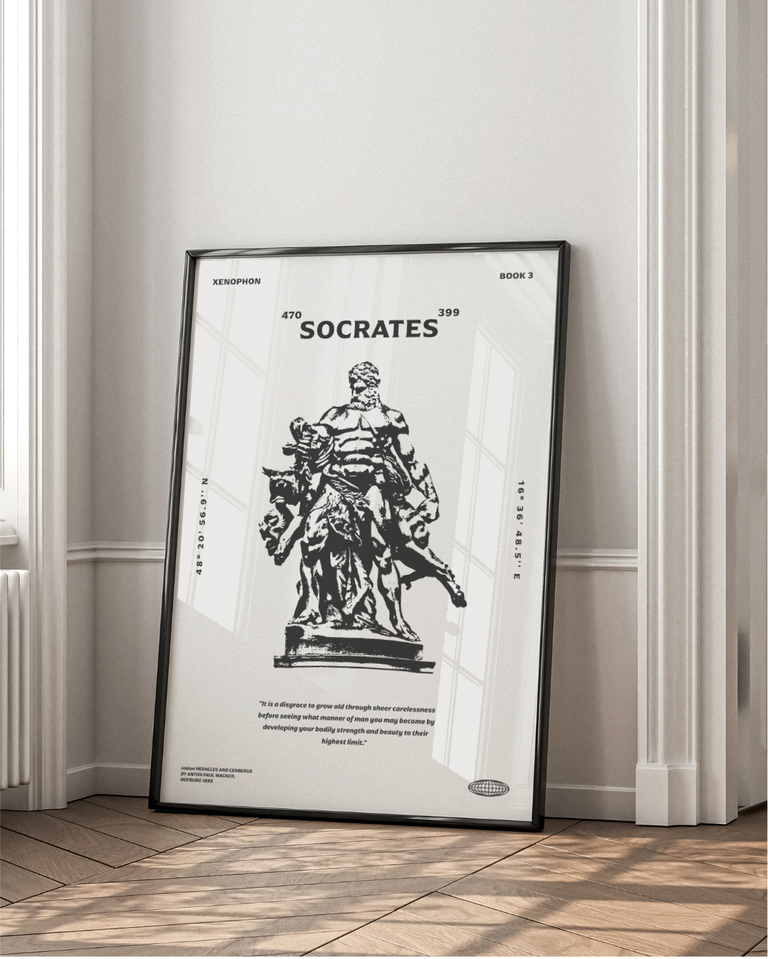 Socrates Strength Body Quote Poster Print 3 Socrates Strength Body Quote Poster Print 3