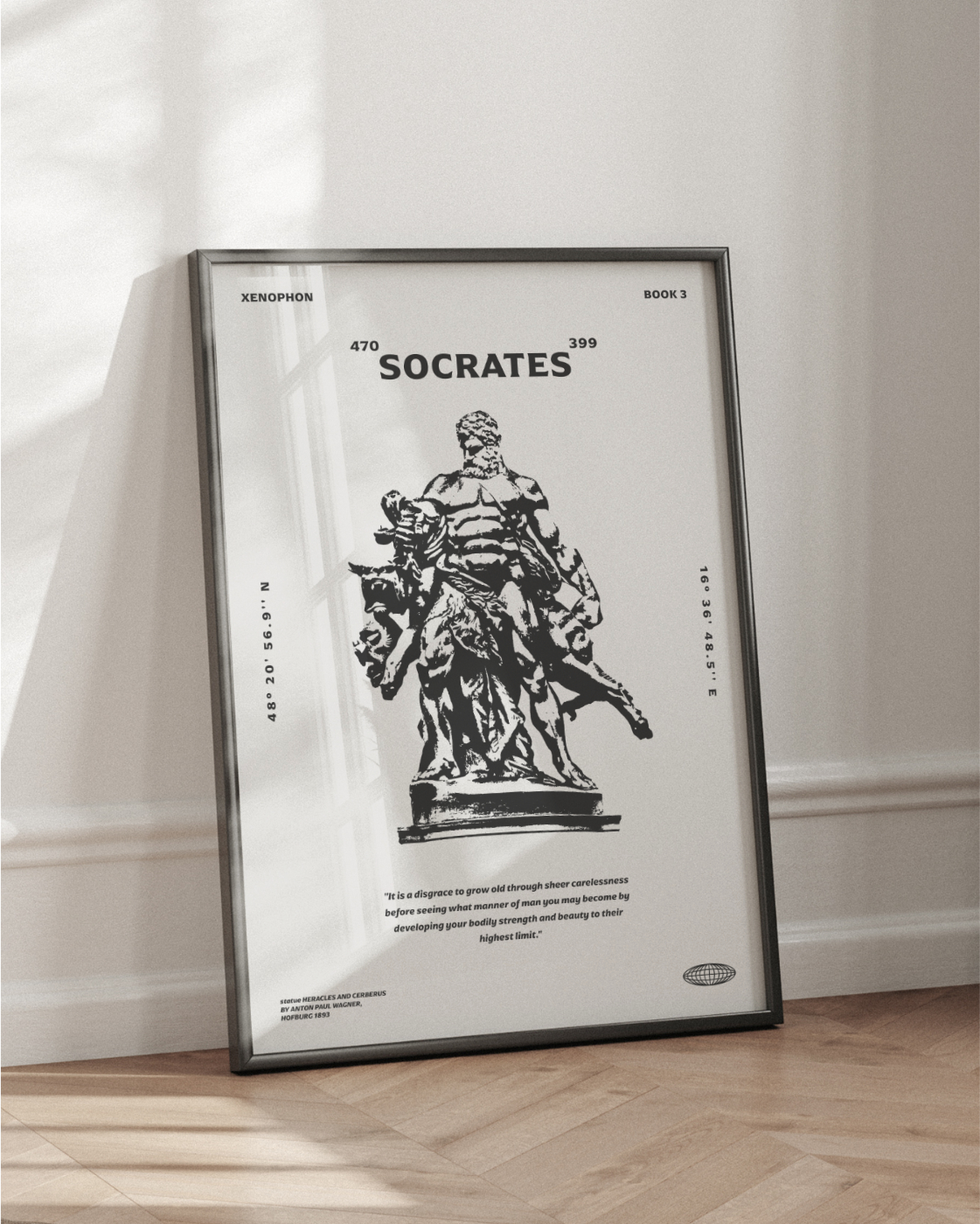 Socrates Strength Body Quote Poster Print 4 Socrates Strength Body Quote Poster Print 4