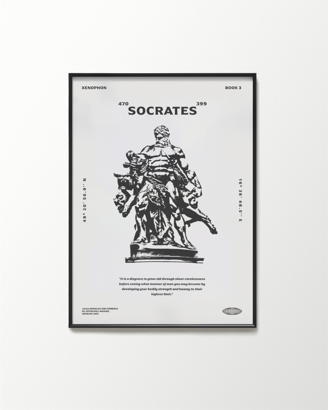 Socrates Strength Body Quote Poster Print 7 Socrates Strength Body Quote Poster Print 7