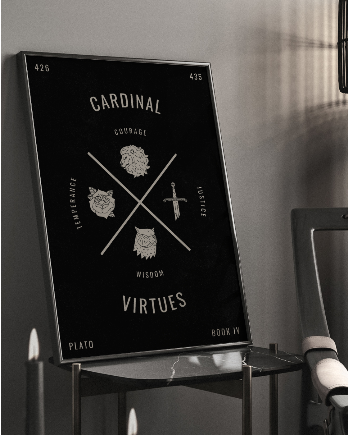 Stoic Cardianl Virtues Poster 2 Stoic Cardianl Virtues Poster 2