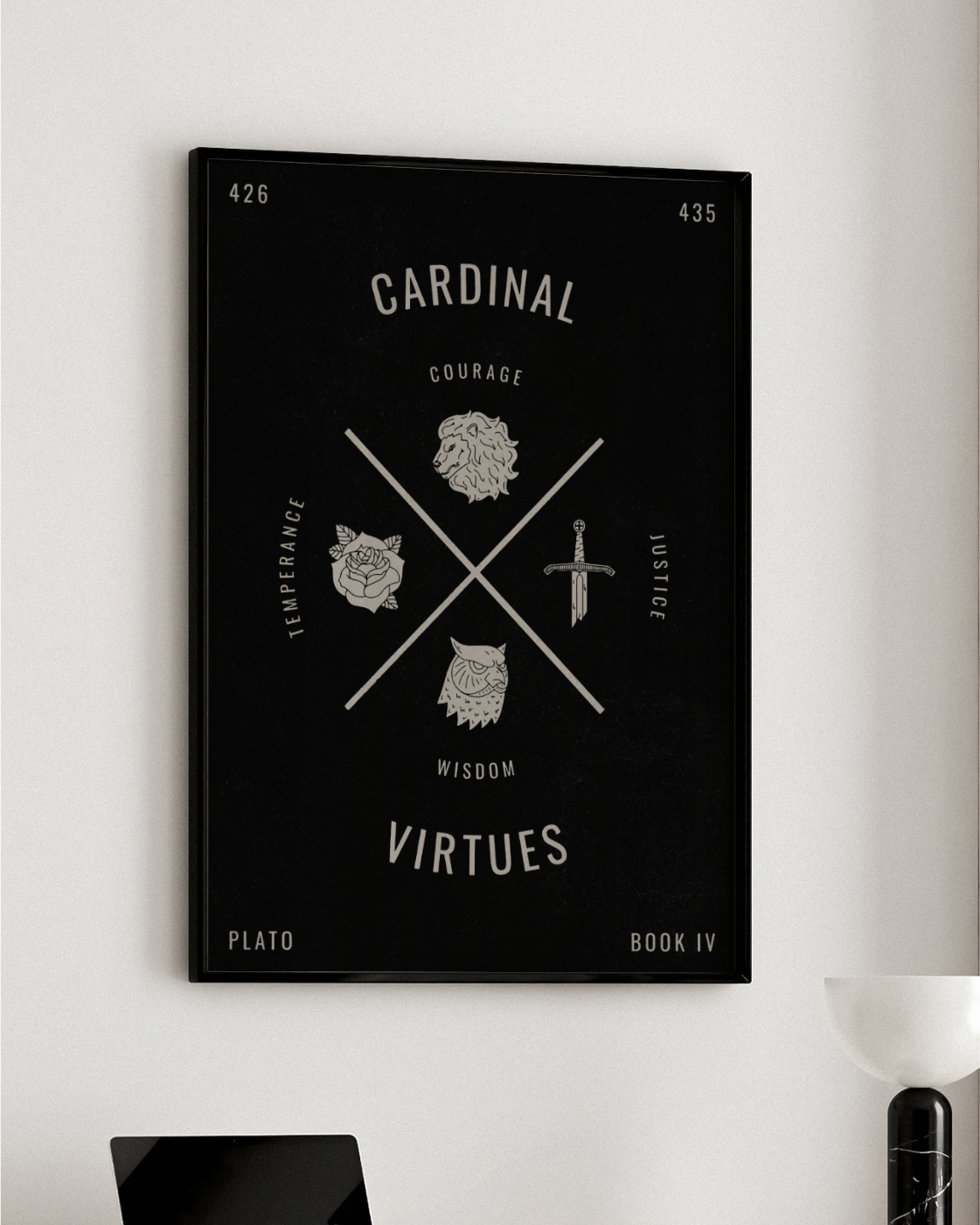 Stoic Cardianl Virtues Poster 5 Stoic Cardianl Virtues Poster 5