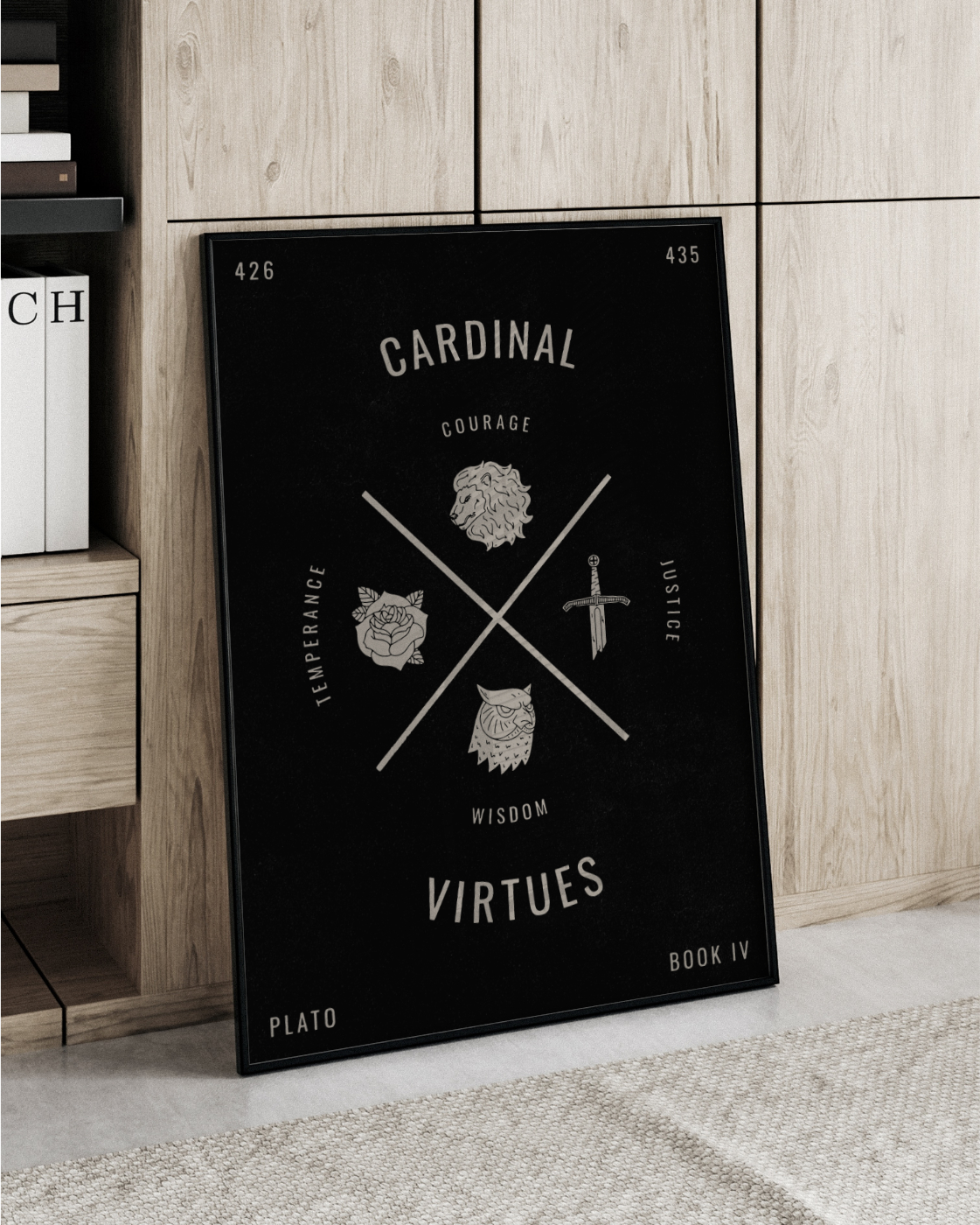 Stoic Cardianl Virtues Poster 6 Stoic Cardianl Virtues Poster 6