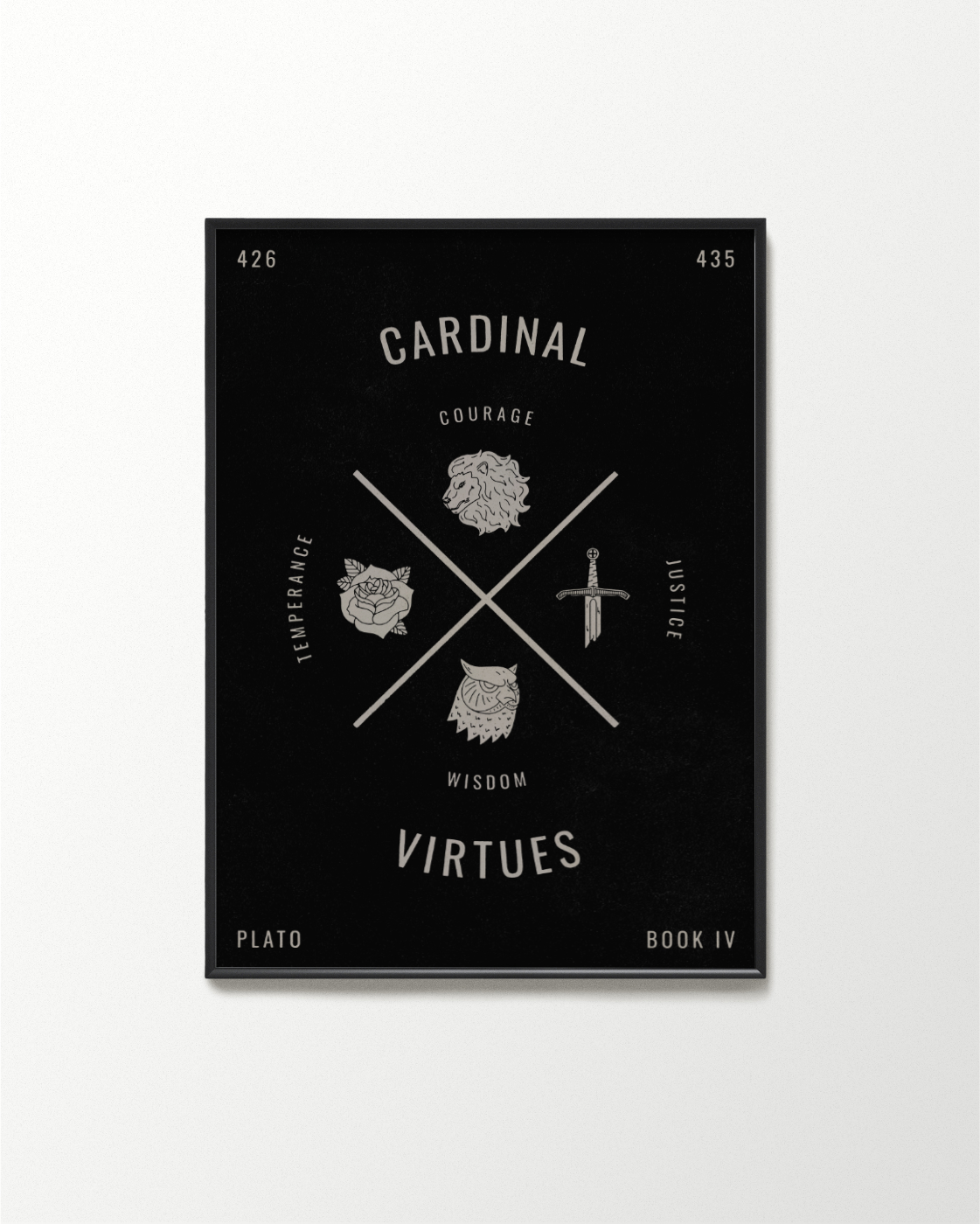 Stoic Cardianl Virtues Poster 7 Stoic Cardianl Virtues Poster 7